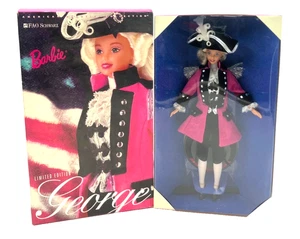 George Washington Barbie Doll FAO Schwarz Limited Edition Mattel 17557- Open Box - Picture 1 of 7