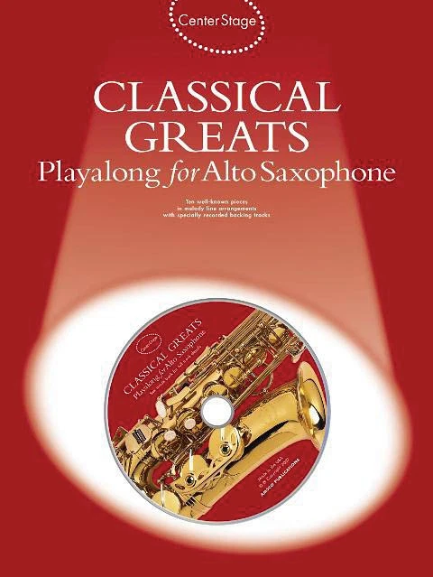 Classical Greats Play-Along for Alto Sax Solo Sheet Music 10 Pieces Book CD - Image 1 of 1