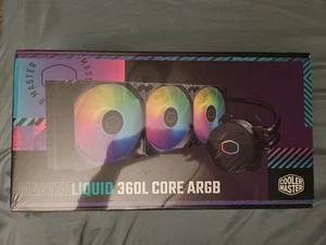 Cooler Master MasterLiquid 360L Core 360mm Close-Loop AIO Liquid Cooler ARGB NEW - Picture 1 of 6