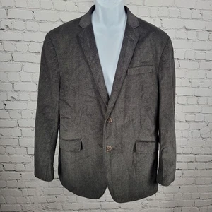 Pronto Uomo Grey Microfiber 2 Button Vented Notch Blazer Sport Coat Large L - Picture 1 of 14