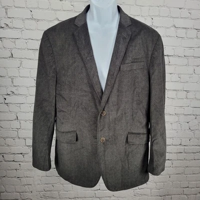 Blazer Abrigo Deportivo Grande L Pronto Uomo Gris Microfibra 2 Botones Muesca Ventilada Foto 1 de 4