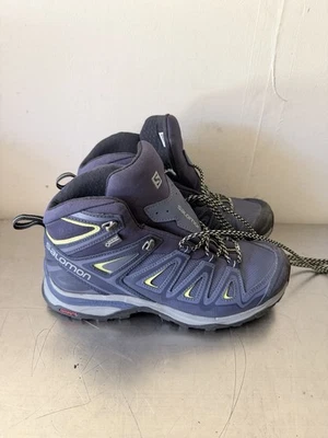 Salomon X Ultra 3 Mid GTX Shoes Womens Size 8 Blue Gore Tex Hiking Boots Trail - Image 1 of 4