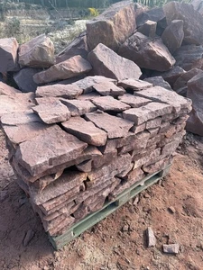 Mauerstein Trockenmauerstein Wasserbausteine Bruchstein Sandstein Naturstein rot - Bild 1 von 19