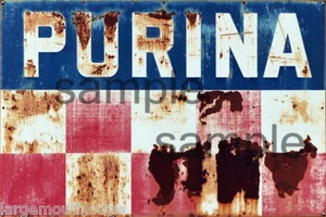 WEATHERED LAYOUT BUILDING SIGN PURINA DECAL 3X2 - Picture 1 of 1