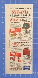 Anuncio impreso vintage años 50 Sylvania Radio Skylark Catalina Buffalo NY 13,5" X 5,25" - Imagen 1 de 1