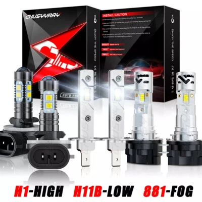 Farol alto/baixo + farol de neblina 6000K 160W para Kia Forte Koup 2010 2011 2012 2013 - Imagem 1 de 4