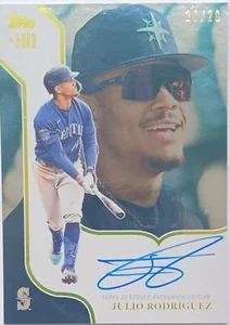 Julio Rodriguez MARINERS 2023 TOPPS X J-ROD ON-CARD AUTO JRB-A J-Rod  LAST 20/20 - Picture 1 of 6