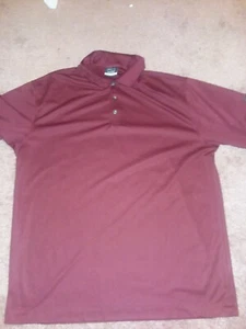Nike Golf Mens Polo Shirt Dri-Fit Burgundy XL Extra Large Excellent - Picture 1 of 6