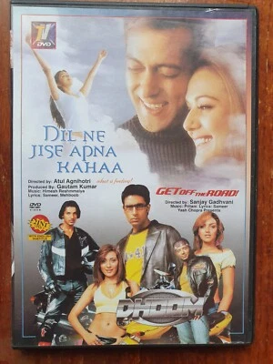 Dil Ne Jise Apna Kahaa/Dhoom Dvd    DISC LOVELY 2 FILMS BOLLYWOOD REG FREE NTSC - Image 1 of 2