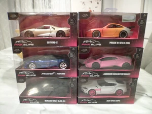 Juego de 6 calzoncillos rosa Jada McLaren, Porsche, Toyota, Mercedes, Ford, Lamborghini - Imagen 1 de 3