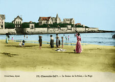 CPA Saint-Palais-sur-Mer plage du Bureau Braun n°179 (colorisée en 2019)