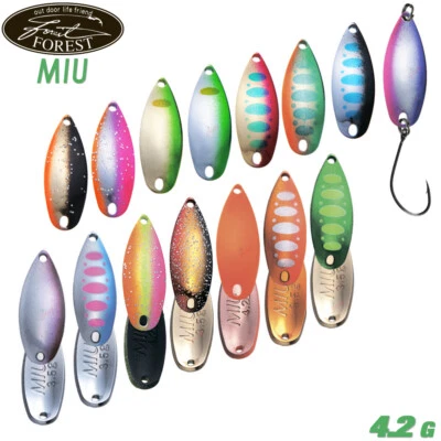 Forest Miu Native 4.2 g 31 mm trout spoon various color