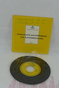 Schallplatte zur Erprobung von Plattenwechslern ++ Deutsche Grammophon - Bild 1 von 3