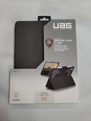Urban Armor Gear Plyo 11" Folio Black iPad Pro 11" 1, 2,3,4th Gens And iPad AIR - Image 1 of 3