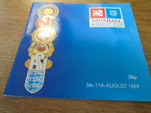 1989 Vauxhall Nordic Cup U18 Tournament Programme – Fixtures & Teams - Picture 1 of 1