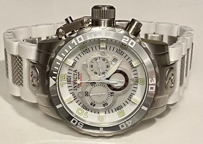 Pulsera 51 mm blanca y plateada | Esfera MOP | CORDUBA | Reloj suizo cronógrafo Invicta Foto 1 de 4