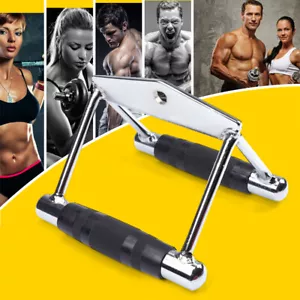 Rudergriff Parallelgriff Latzug Griff Seilzuggriff Trainingsgriff Stahl+TPE DHL - Bild 1 von 14
