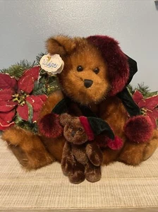 Vintage Wishpets Christmas Holiday Teddy Bear - Picture 1 of 8