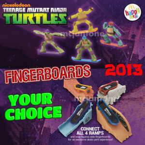 McDonald's 2013 TEENAGE MUTANT NINJA TURTLES Turtle Fingerboard TMNT YOUR CHOICE
