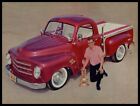1950 Studebaker Truck New Metal Sign: Customized Wild Cherry Truck from 1960s