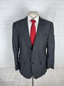 ZEGNA Men's Black Striped Wool Blazer 42S $3,498