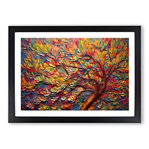 Tree Orphism Framed Wall Art Poster Canvas Print Picture Home Decor Painting - Picture 1 of 8