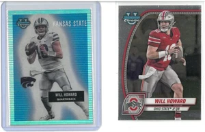 Bowman U Will Howard Lote 2 Tarjetas 23 '55 Inserto K St. 24 Bowman U #182 Ohio St. - Imagen 1 de 2