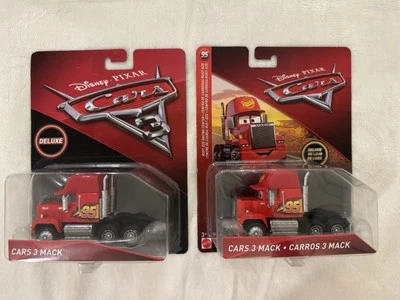 Disney Pixar Cars 3 Deluxe MACK 1:55 Scale Lot 2 2016 2017 New - Image 1 of 2
