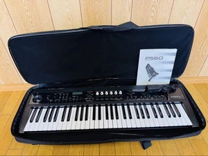 Korg PS60 Synthesizer Keyboard 61 Keys with Adapter Manual Case Tested Working - Picture 1 of 10