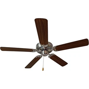 Maxim Lighting 89905SNWP Basic-Max Indoor Ceiling Fan Satin Nickel/Walnut/Pecan - Picture 1 of 10
