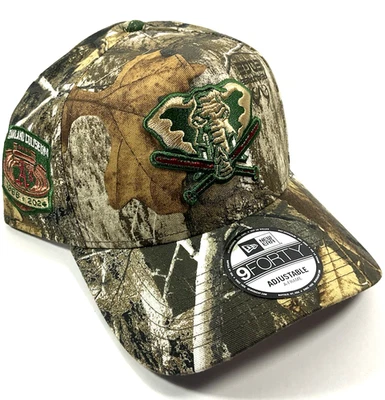 New Era Oakland A's Exclusive REAL TREE CAMO 9FORTY A-Frame Snapback Hat Cap - Image 1 of 4