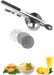 Potato Ricer, Ricer Stainless Steel, Kitchen Tool for Silver - Picture 1 of 7