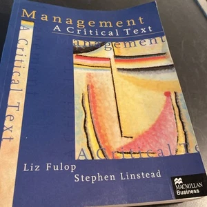 Management - A Critical Text By Liz Fulop, Stephen Linstead - Picture 1 of 3