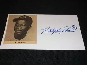 Atlanta Braves Ralph Garr Auto Signed Vintage 3x5 Index Card CM - Picture 1 of 1