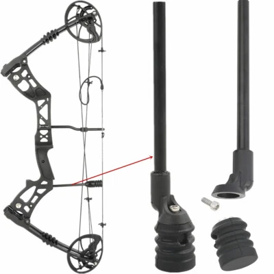MILAEM Archery CompoundBow String Stop Suppressor Stabilizer Bracket Mount Silencer 8mm