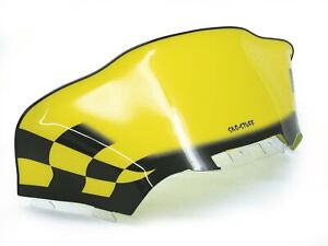 Ski-Doo Formula 500 Deluxe, 2001, 12-1/2" Yellow/Black Checks Windshield