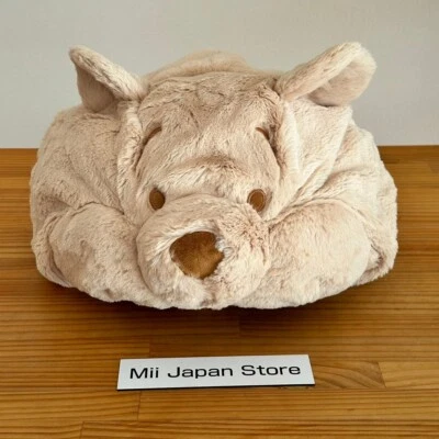 Boné de pelúcia fofo bege Winnie the Pooh Tokyo Disney Resort faixa para cabeça - Imagem 1 de 4