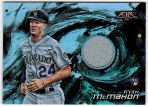RYAN McMAHON ROCKIES 2018 Topps Fire Baseball FIRE ROOKIE RC RELIC Jersey FR-RM - Picture 1 of 3