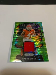 2023 Panini Prizm Football Rashee Rice RC Green Pulsar Rookie Gear Patch #RG-RR - Picture 1 of 1