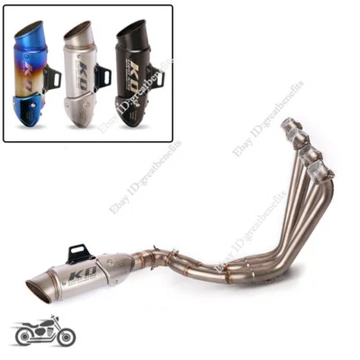 Tubo de escape escape escape para Honda CBR650 CBR650F CB650F CB650R 2014-2023 Foto 1 de 4