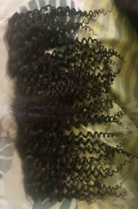 13x4 Lace Frontal Closure Brazilian 100% Human Hair Kinky Curly 18"