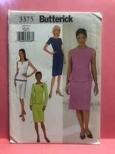 Butterick Pattern 3375 MISSES & PETITE TOP SKIRT Sz 6-10 A-Line Peplum Vtg - Picture 1 of 2