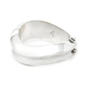 Vintage Bayanihan Sterlingsilber Welle hohler Scharnier Armreif 73 Gramm 7" - Bild 1 von 4