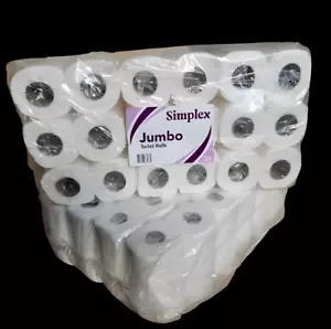 72 Jumbo rotolo igienico 2 strati carta tessuto trapuntata pura morbida (4 confezioni) non riciclata - Foto 1 di 3