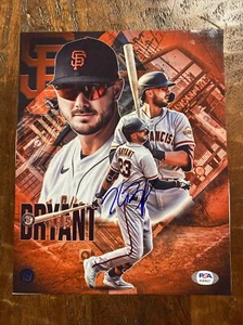 Kris Bryant Signed 8x10 Photo Psa Dna Coa Autographed San Francisco Giants - Picture 1 of 5