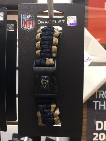 NEW ST LOUIS RAMS NFL TEAM PARACORD BRACELET Cover