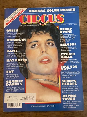 Circus Magazine January 19 1978 Freddie Mercury of Queen KANSAS POSTER #173 - Image 1 of 4