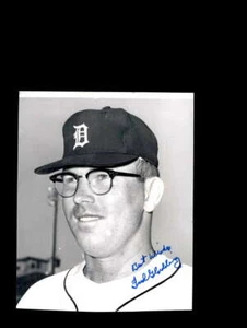 Fred Gladding Signed 1968 6x8 Detroit Tigers Original Wire Photo Autograph - Picture 1 of 2