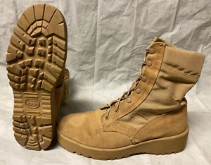 USGI Military Hot Weather Combat Boots Vibram Desert Tan 10.5R Made in USA - Bild 1 von 6
