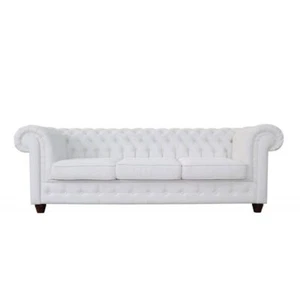 Design Klassiker Chesterfield Big XXL Couch Leder Textil Sofas Couchen 3 Sitzer - Bild 1 von 11